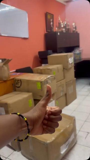 Cartons arrived at the East Gate office in Jamaica